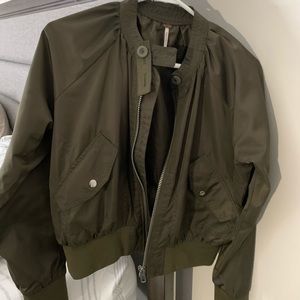 Olive Free People Bomber